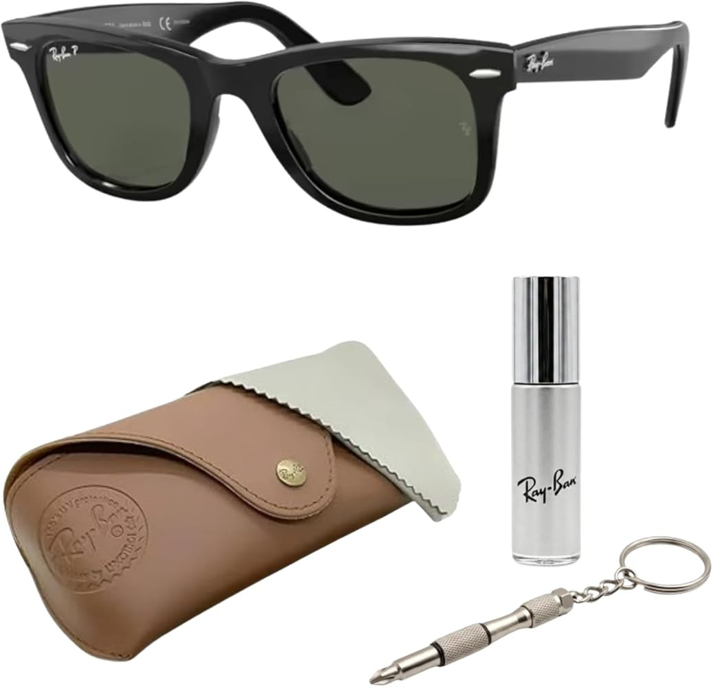 Amazon.com: Ray-Ban RB2140 Square Shape Polarized Sunglasses for Men & Women \u2013 Includes Offi... | Amazon (US)