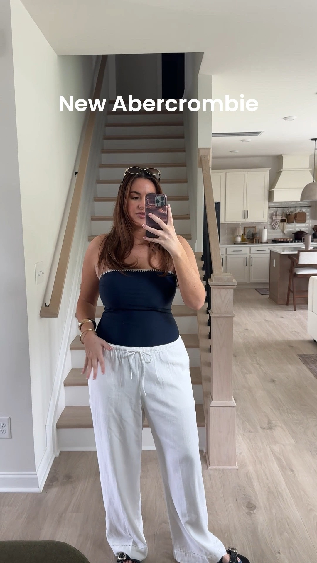 #AbercrombiePartner Pool party & boat day uniform! ⚓️🐚 wearing large swim & large tall pants. @abercrombie

#LTKgrwm #LTKootd #LTKMidsize