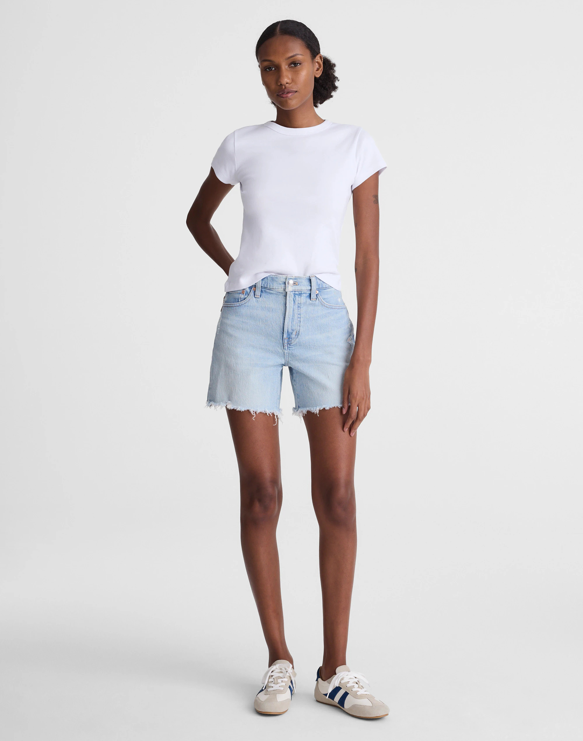The Perfect Vintage Mid-Length Short in Foster Wash | Madewell