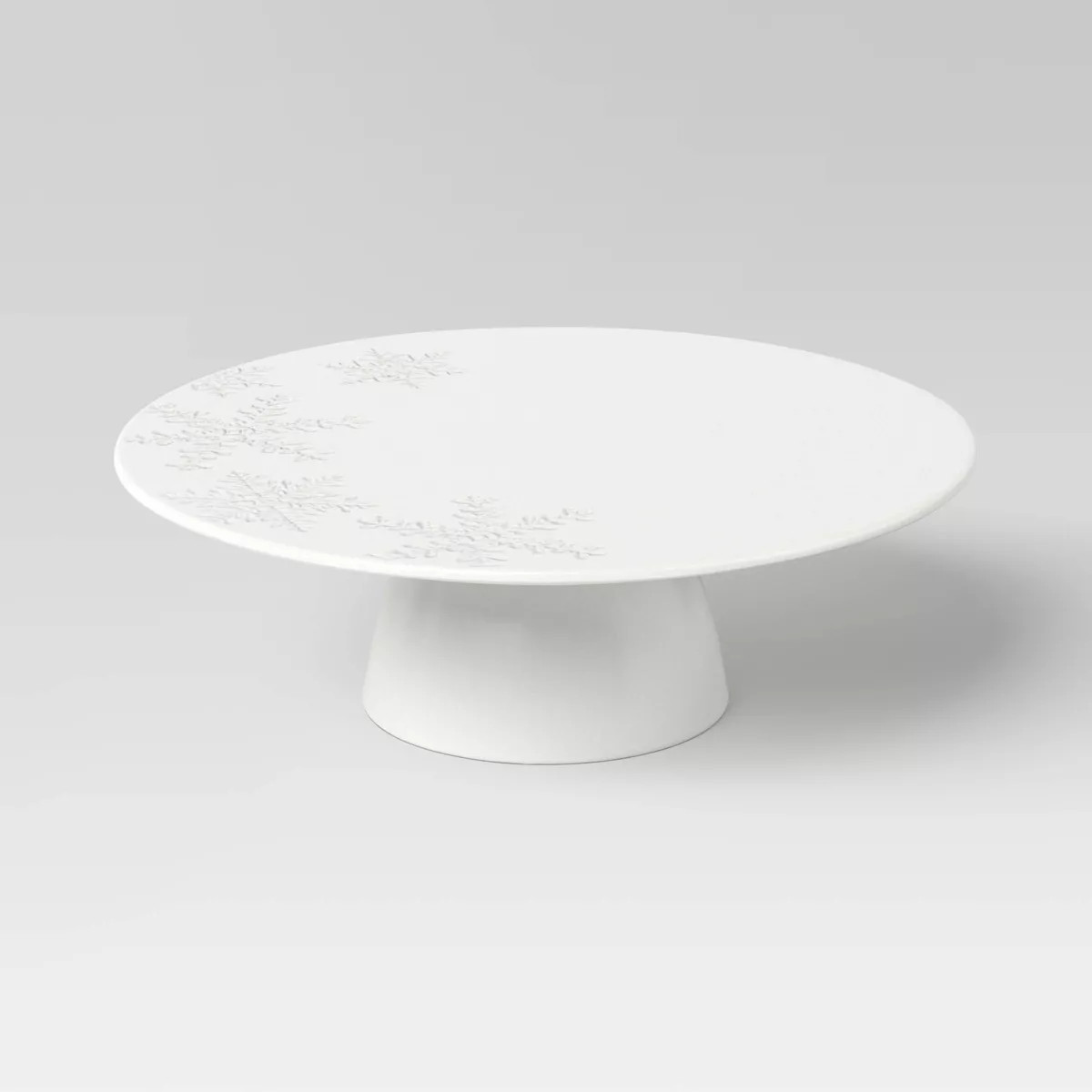 12" Stoneware Snowflake Pedestal - Threshold™ | Target