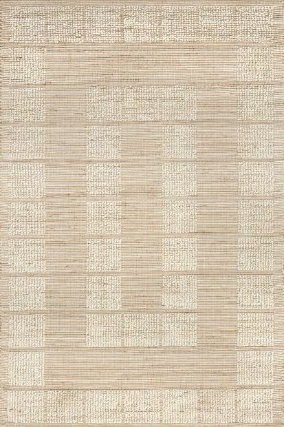 Ivory Oden Textured Jute and Wool Area Rug | Rugs USA