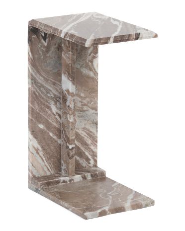 10x22x14 Solid Marble C Table | TJ Maxx