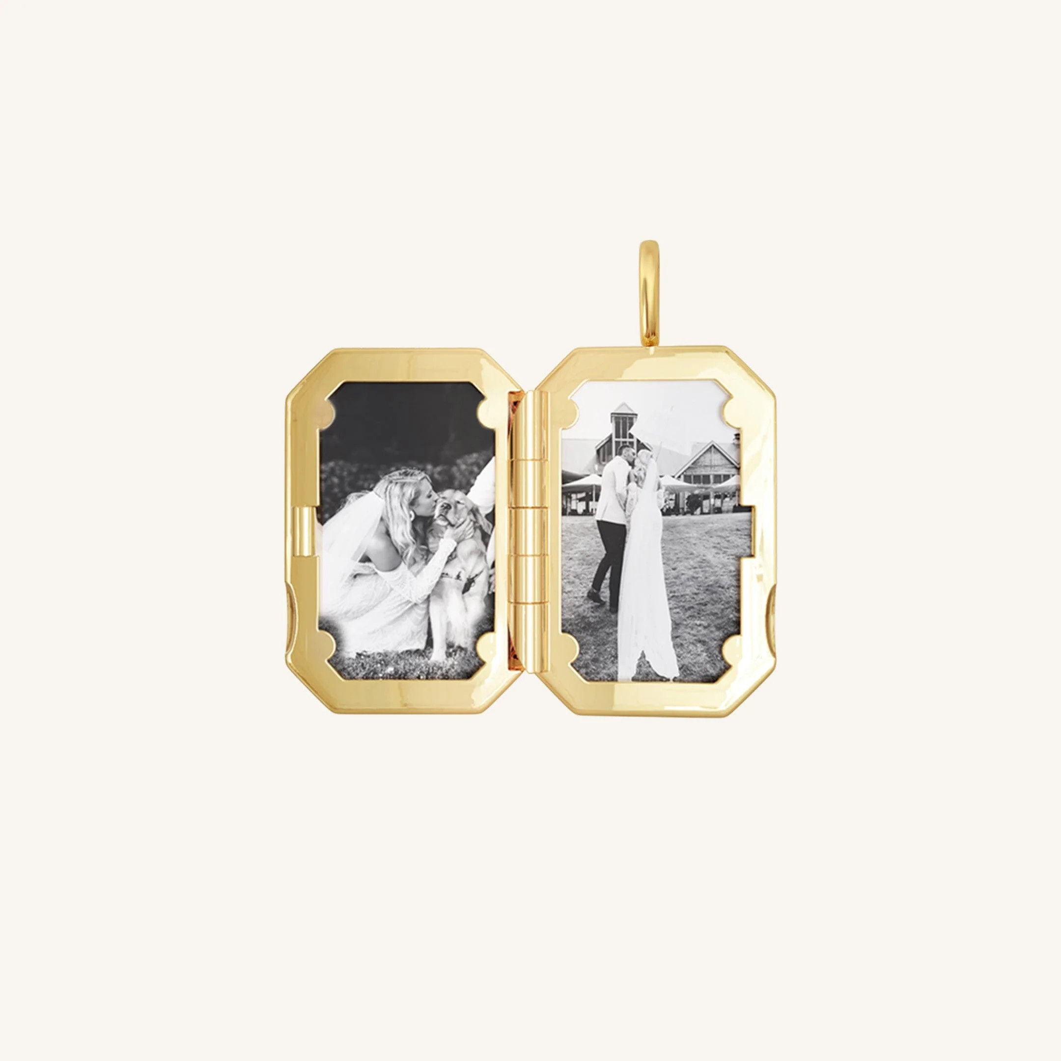 Amata Bevel Photo Locket | Francesca Jewellery