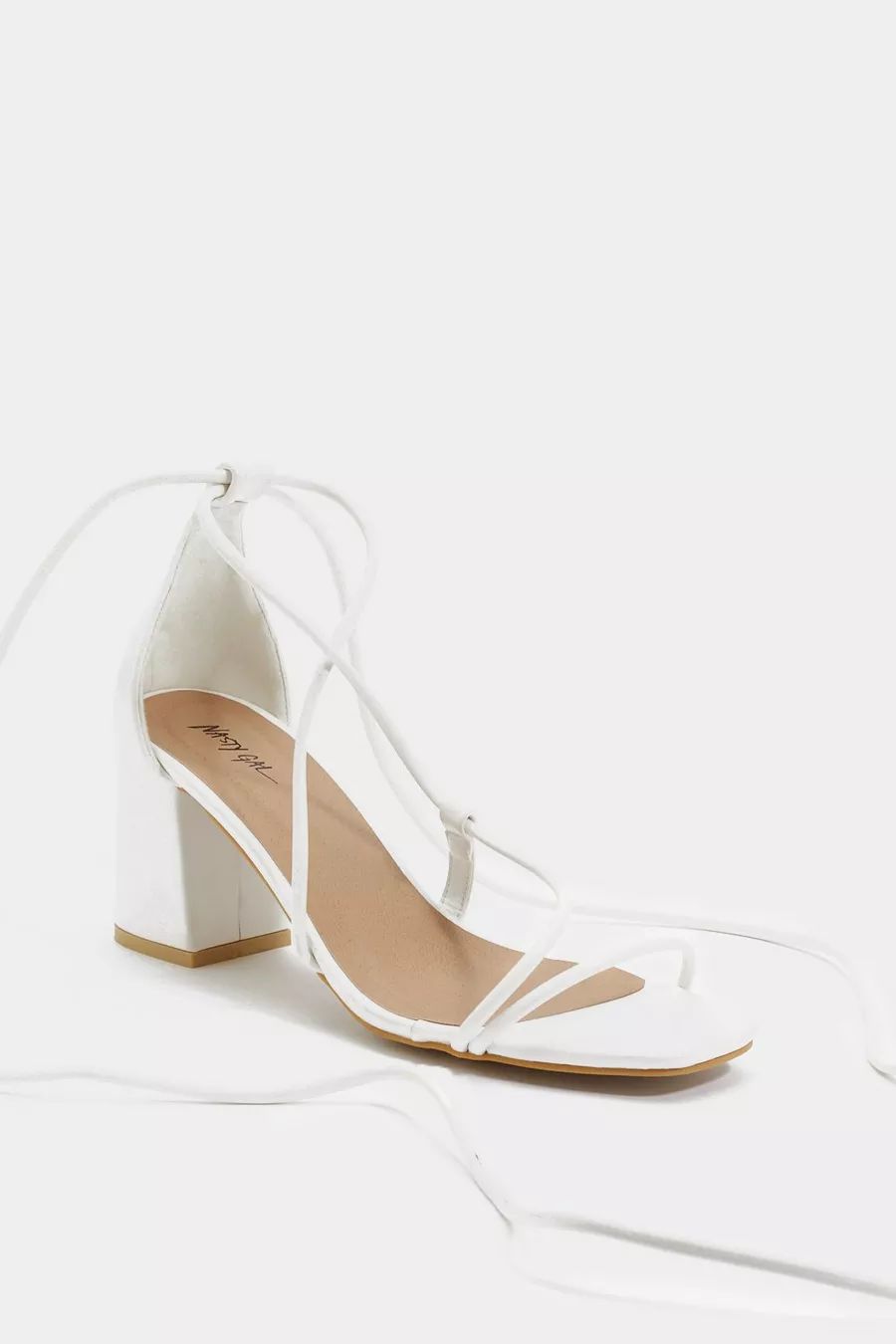 Strappy Lace Up Block Heel Sandals | Nasty Gal (US)