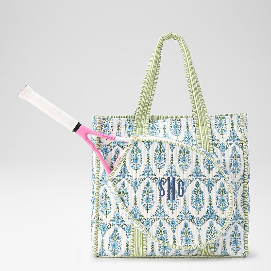 Block Print Tennis Tote | Mark and Graham