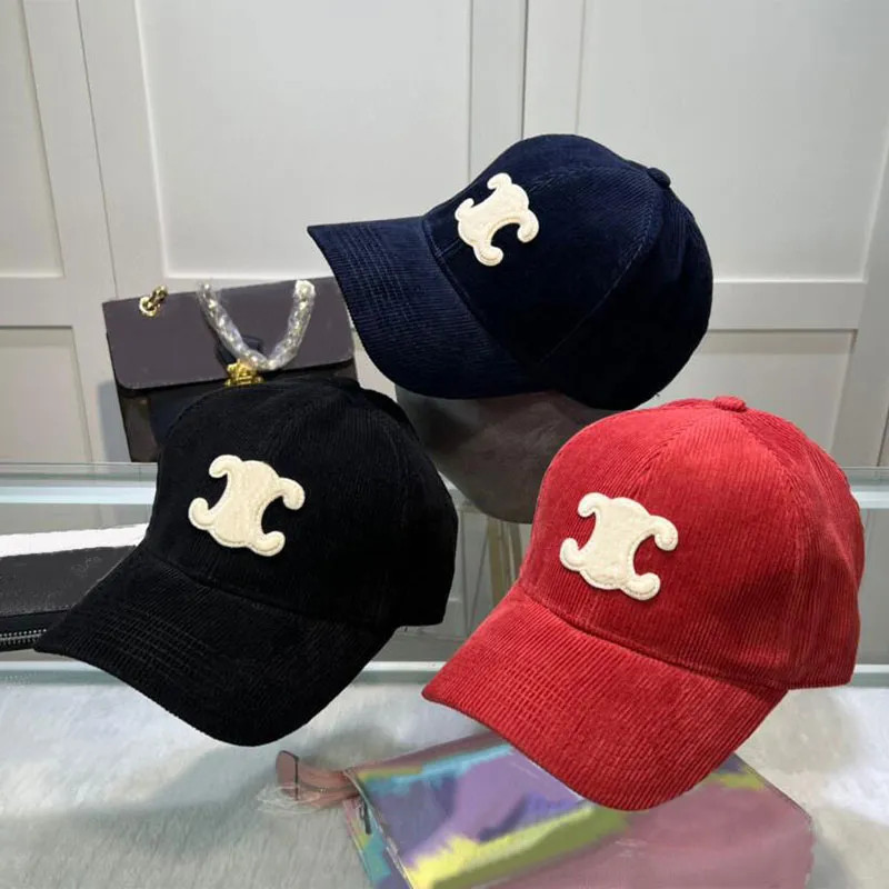 Summer Ball Caps Corduroy Big Letters Embriodery Baseball Cap for Mens Women Designer Hats Fashio... | DHGate