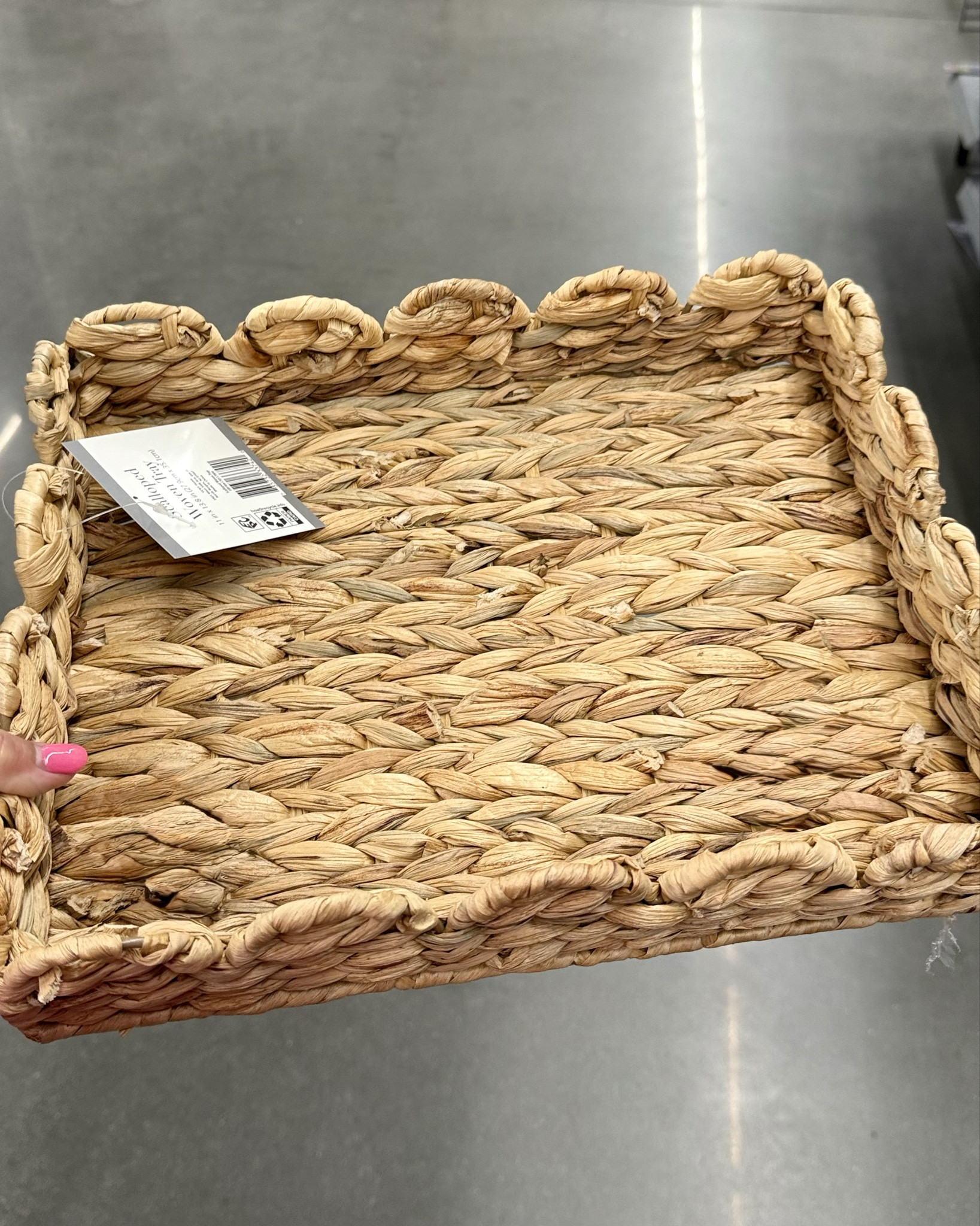 How cute is this scalloped tray! This would super cute in the kitchen or bathroom! 

#LTKFindsUnder50 #LTKHome #LTKFamily