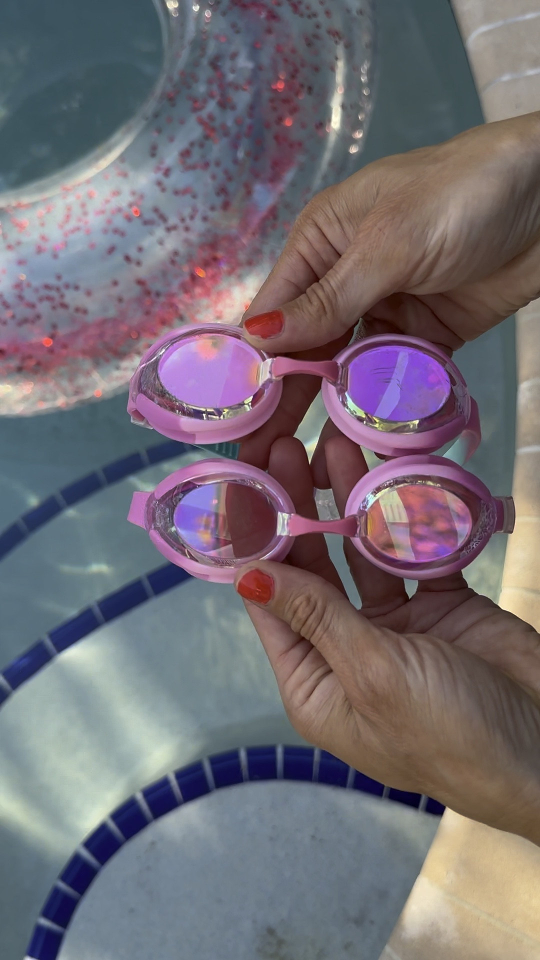These kid goggles are AWESOME!  Great fit and comfortable. The back has a clip that kiddos can easily open and close to keep from ripping out hair. The colors are vibrant and they have several options. Plus, they come in a two pack! ✌🏻
#amazon #pool #kids 

#LTKfamily #LTKtravel #LTKkids