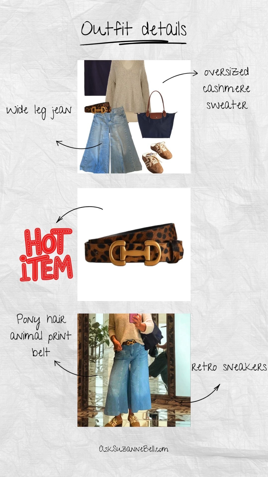 Belt and Jeans, now under $100

Boden / animal print / wide leg jeans / OOTD / casual denim outfit 

#LTKSaleAlert #LTKOver40 #LTKFindsUnder100