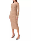 Click for more info about Knit Off Shoulder Midi Dress