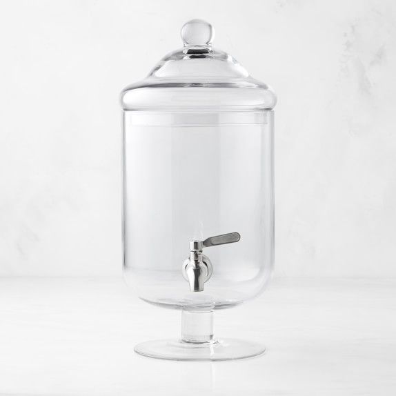 Short Footed Glass Beverage Dispenser | Williams-Sonoma