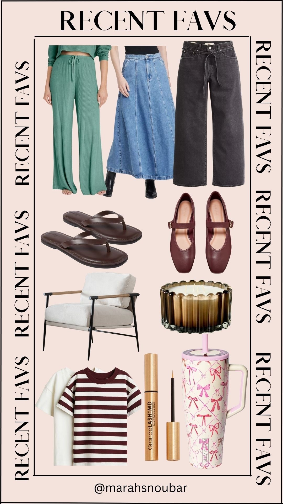 Some of mine & your recent favs!!! Fall shoes, everyday flip flops, lounge pants, denim skirt, candle, bow tumblr, toddler 2 pack t shirts, & lash serum!

#LTKStyleTip #LTKHome #LTKKids