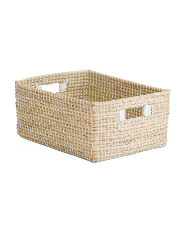 Large Seagrass Wrap Bin | TJ Maxx
