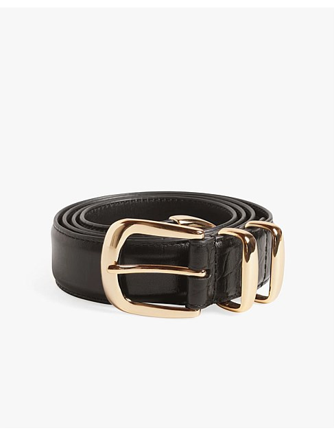 The Jordan Croc Embossed Belt | David Jones (Australia & New Zealand)