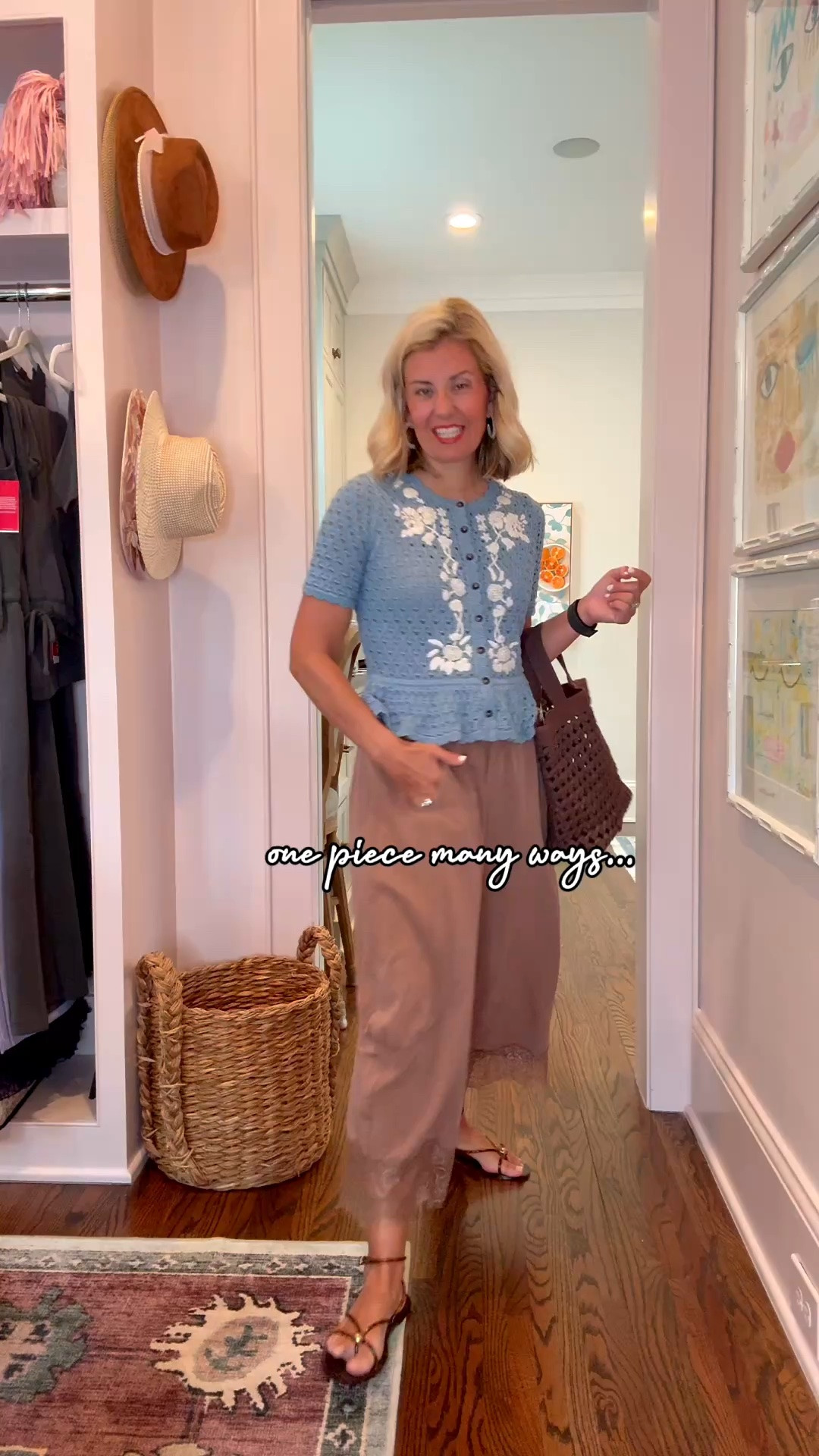 1 pair of pants styled 5 ways! 
Pants - xs
White Top - 2 
Tank - small
Blue Sweater - xs
Stripe Sweater - xs
Denim Top - xs 
Pink Top - small

Codes: 
Boden - HHCX on new styles 
Allie + Bess - Catherine20

#LTKdayinmylife #LTKootd #LTKmomlife