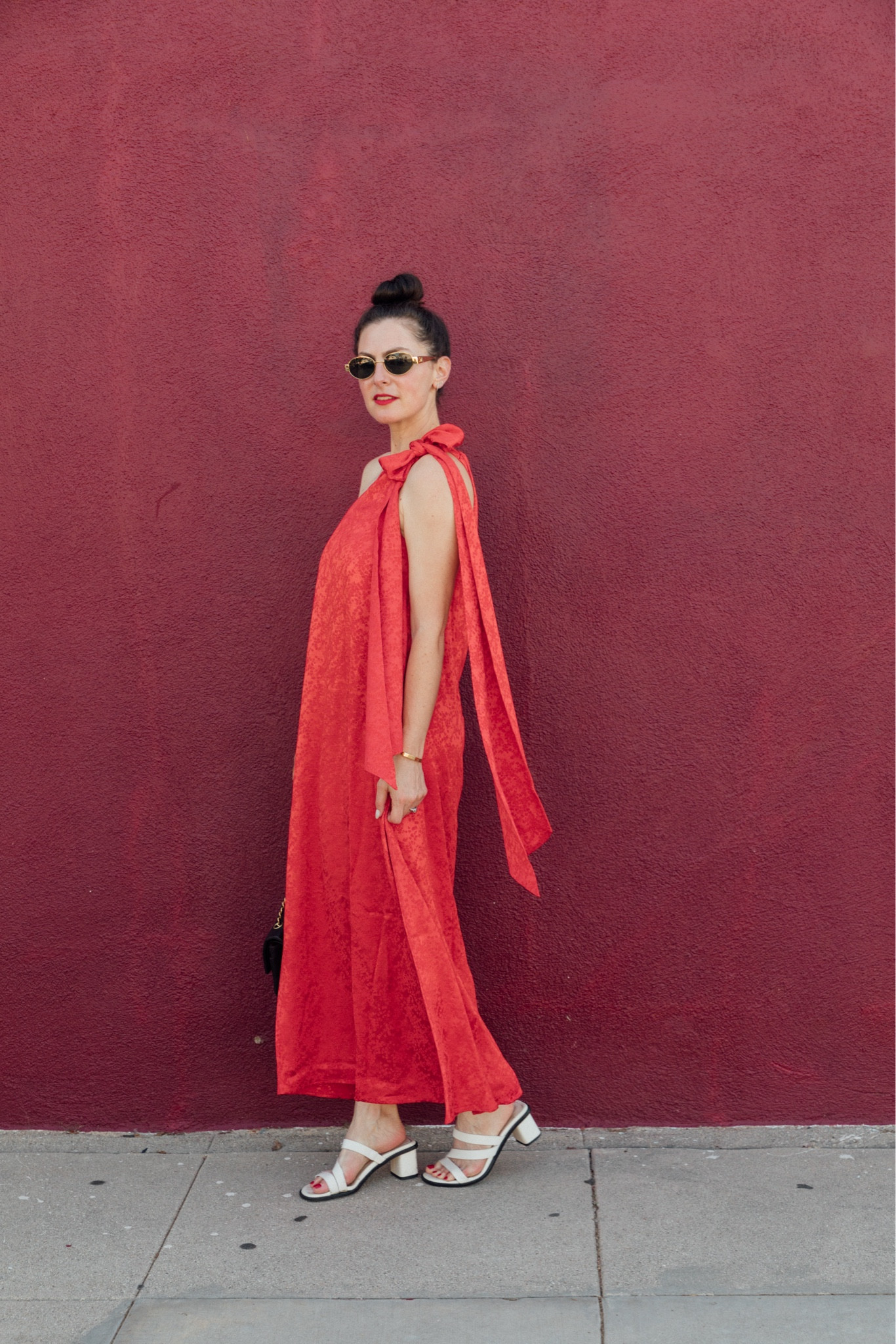 A pop of red with a bow. Couldn’t love this dress more. This is a great dress for wedding guests this season ❤️.

#LTKSeasonal #LTKStyleTip #LTKWedding