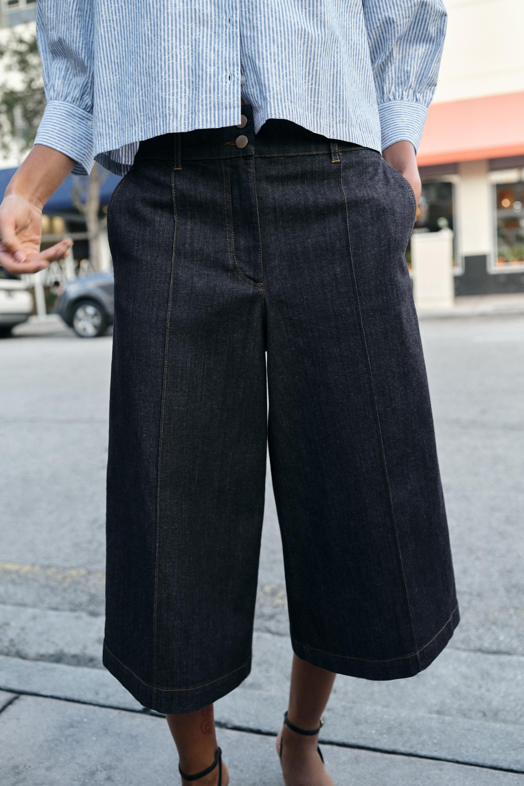 Z1975 LONG DENIM SHORTS | Zara US