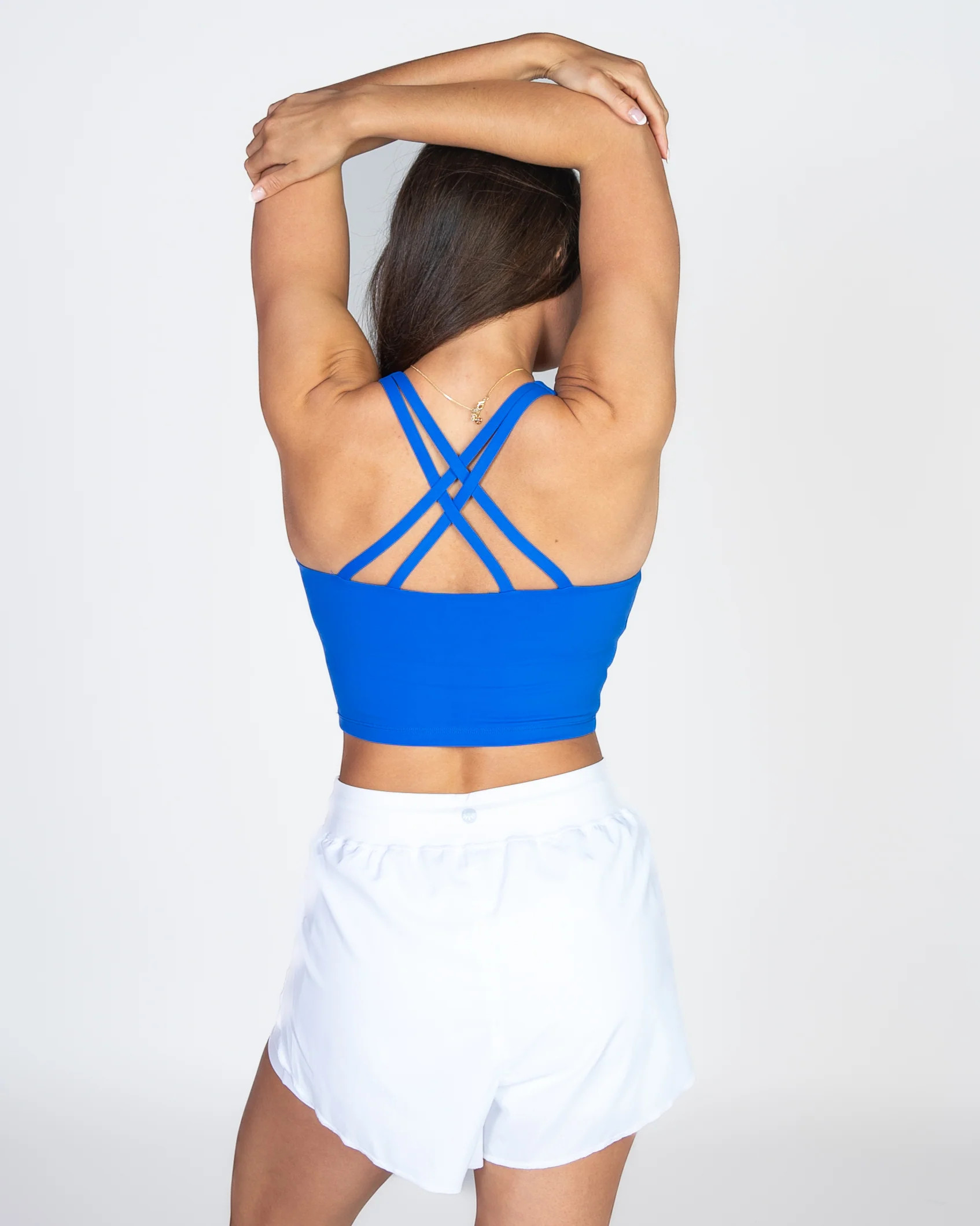 Lux Performance Crop - Cobalt | Senita Athletics