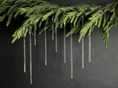 Glass Icicle Christmas Ornaments - Set Of 10 Vintage Icicle Stick Ornaments  | eBay | eBay US