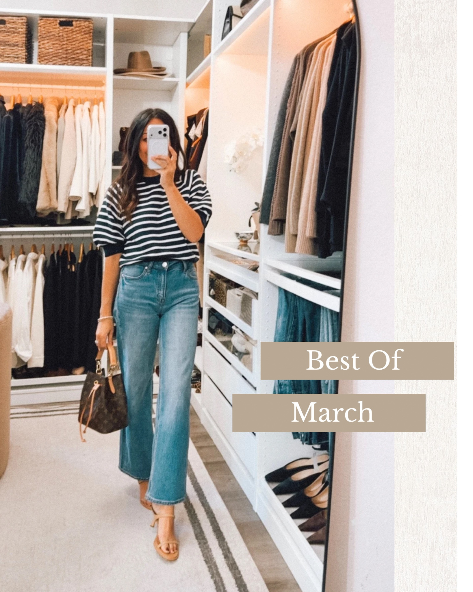 Best of March! 
The jeans styled with the white tee that elongate are the Quince Bella Wide Leg- I’m wearing the 32-inch inseam TTS
If questions on sizing with anything let me know! 

#LTKootd #LTKOver40