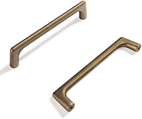 Goo-Ki Durable Antique Brass zinc Alloy Cabinet pulls for Drawer,Cupboard, Wardrobe-5.04 inch(128... | Amazon (US)