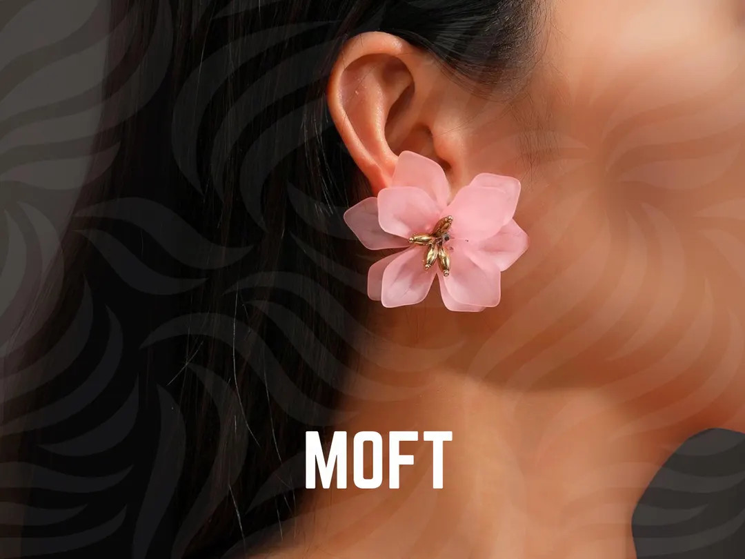 Large Statement Flower Clip On Earrings For Women, Lightweight Resin Petal Floral Studs, Bold Vin... | Etsy (US)