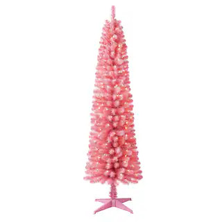 6ft. Pre-Lit Pink Artificial Halloween Tree, Clear Lights by Ashland® | Michaels | Michaels Stores