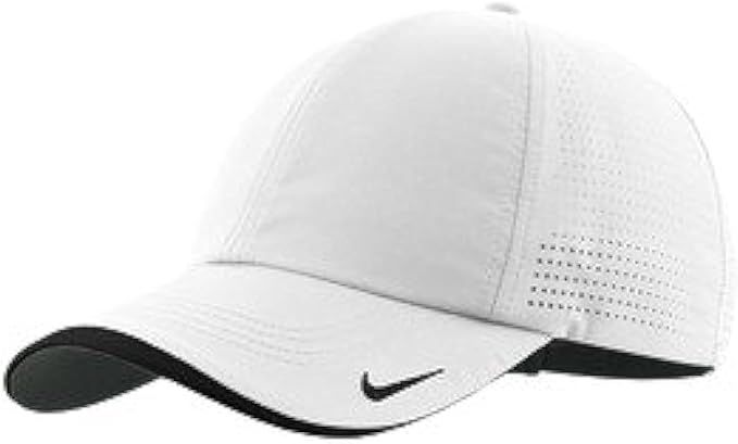 Nike Standard Golf-Dri-FIT Swoosh Perforated Cap, White | Amazon (US)