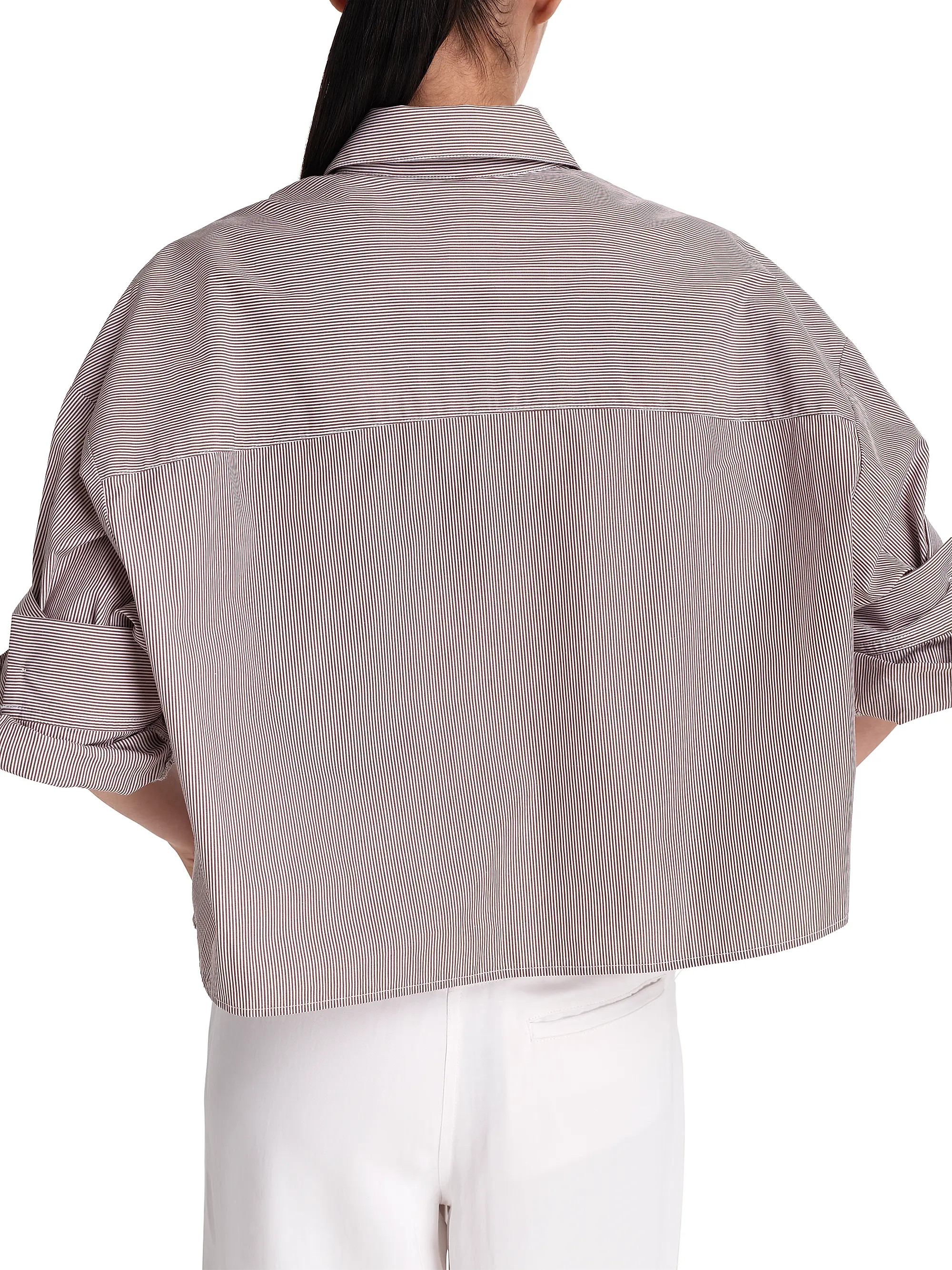 Next Ex Striped Cotton-Silk Shirt | Saks Fifth Avenue