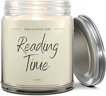 1OAK Vanilla Scented Candles - Book Lover Gifts for Women- Cool Gifts for Book Lovers - Book Read... | Amazon (US)