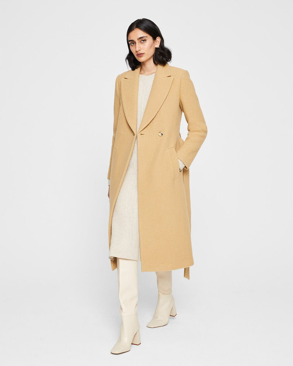 Slim Belted Coat | Club Monaco (Global)