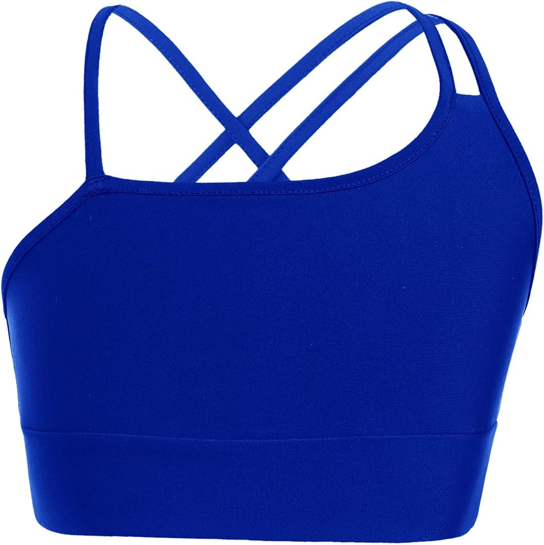 easyforever Kids Girls Athletic Sport Bra Strappy Back Vest Crop Top Tanks for Gym Workout Dance ... | Amazon (US)