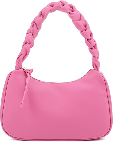 Emperia Braided Top Handle Shoulder Bag For Women, Trendy Designer Small Hobo Tote Handbag | Amazon (US)