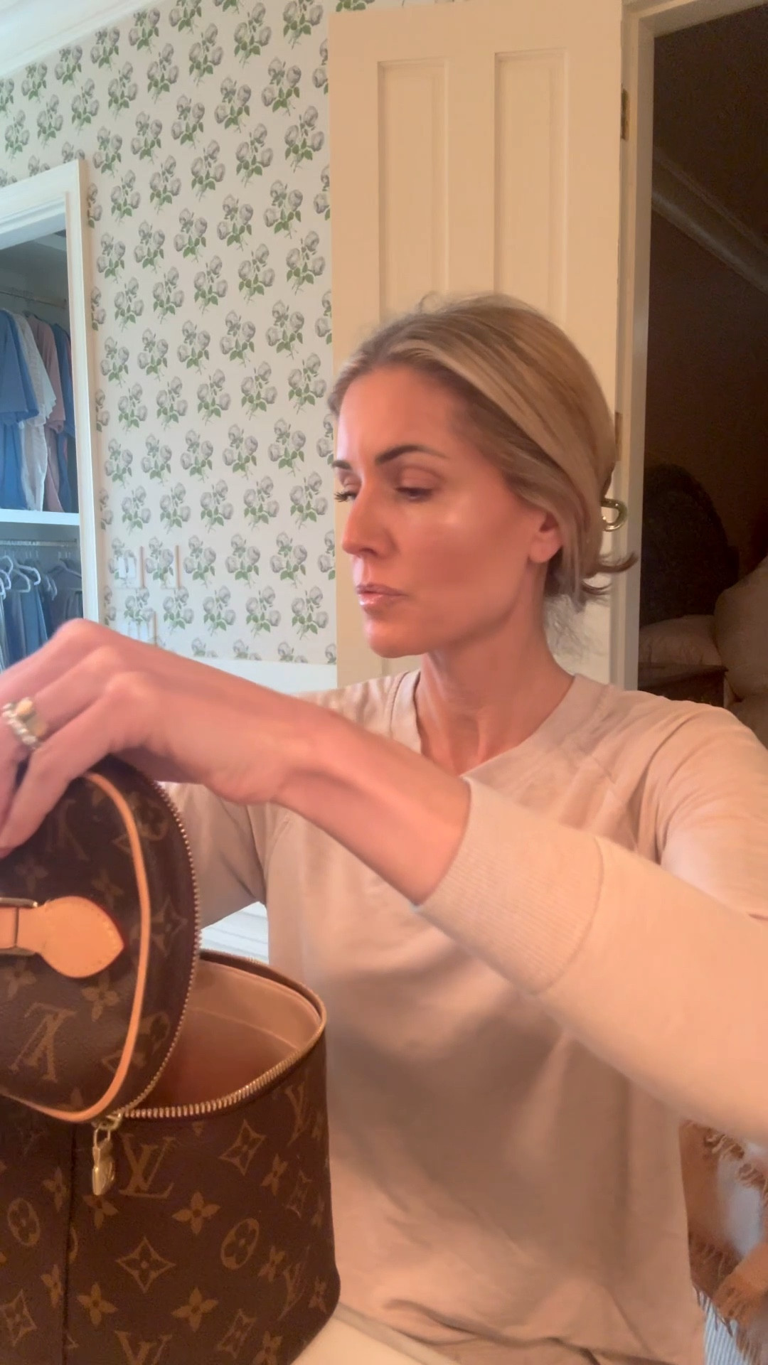 What's in my makeup bag, colors below:
Dibs contour: shade 2
YSL Bronzer: shade 2
Rhode blush: tan line
Color Science: shade medium 
Eyeshadow: shade 22
Highlighter: moonlit glow
Lip pencil: twist
YSL lip: shade 11
Brow: shade taupe, code SARAFERGUSON20 for discount

#LTKOver40 #LTKmorningroutine #LTKselfcare