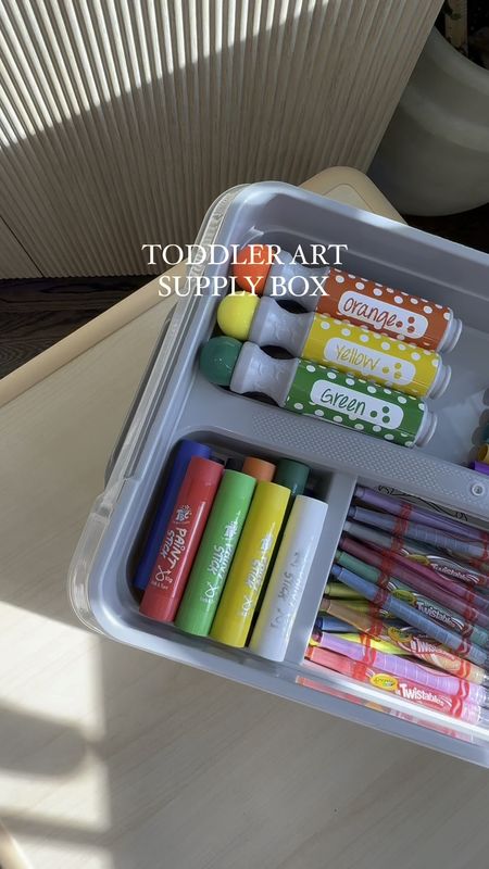 Toddler and kids arts and crafts storage box

#LTKbaby #LTKfamily #LTKkids