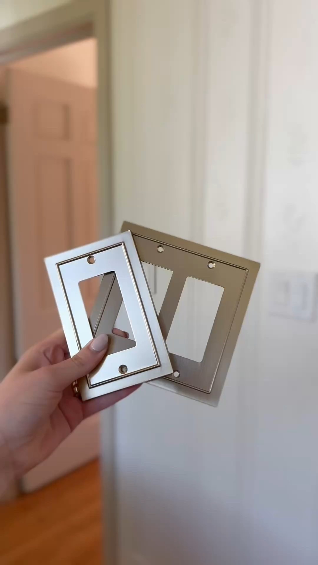 Just a girl with an obsession to upgrade and personalize all the little things in life.  

Such an easy home upgrade✨ Swapping out those basic plastic wall plates for these gorgeous Amerelle brass ones instantly elevated the whole look of the room. 

Love how the warm brass finish adds character and coordinates with other hardware elements. It’s an easy weekend project that delivers a touch of polish and warmth. 

Shop these exact brass beauties!

#liketkit #LTKhome #HomeUpgrade #EasyDIY #DesignerDetails #WallPlate #BrassHardware #HomeHardware #InteriorDetails #DecorHack #ElevatedHome #QuickUpdate #Amerelle #HomeDecorFinds #ad