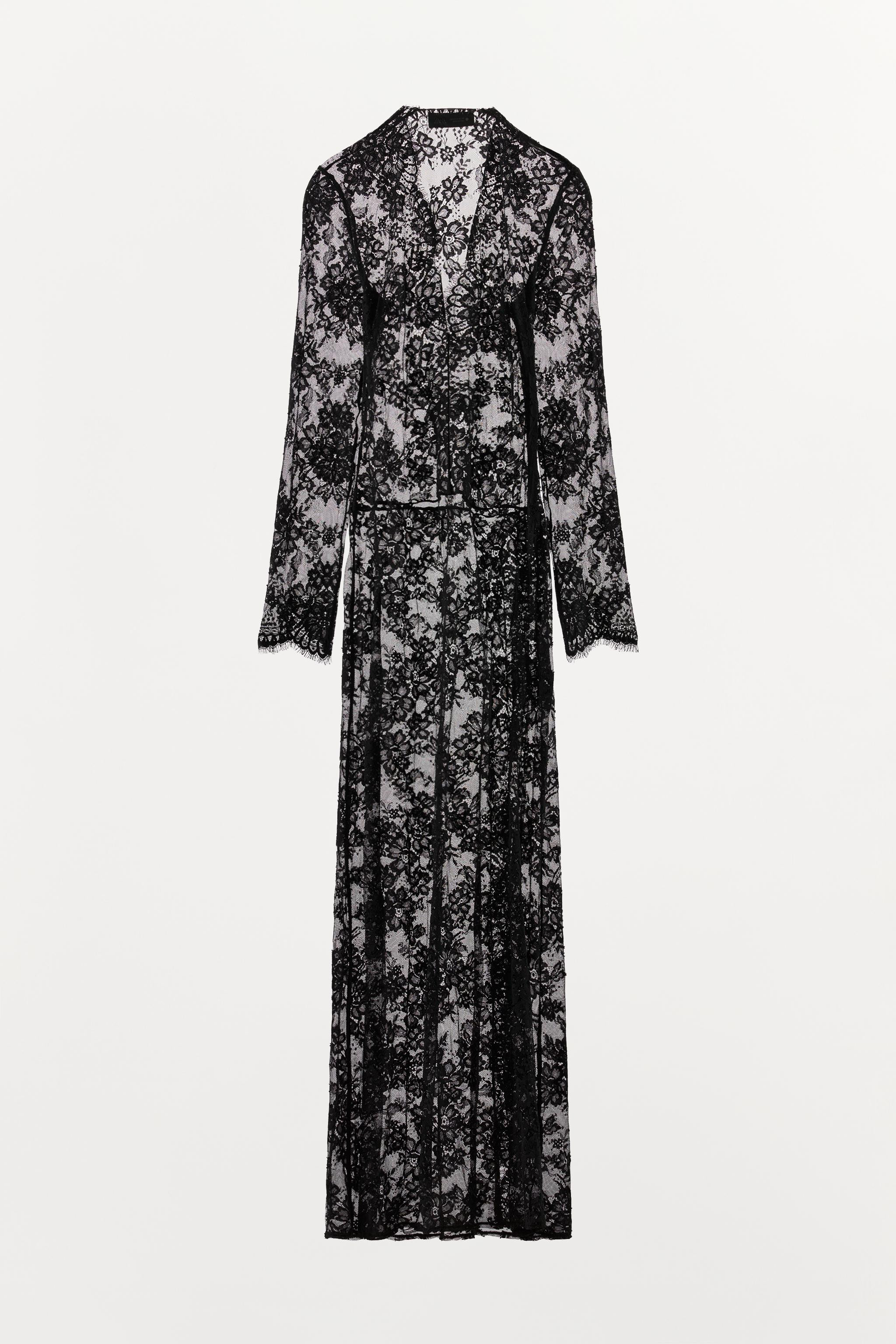 ZW COLLECTION LONG LACE DRESS | Zara US