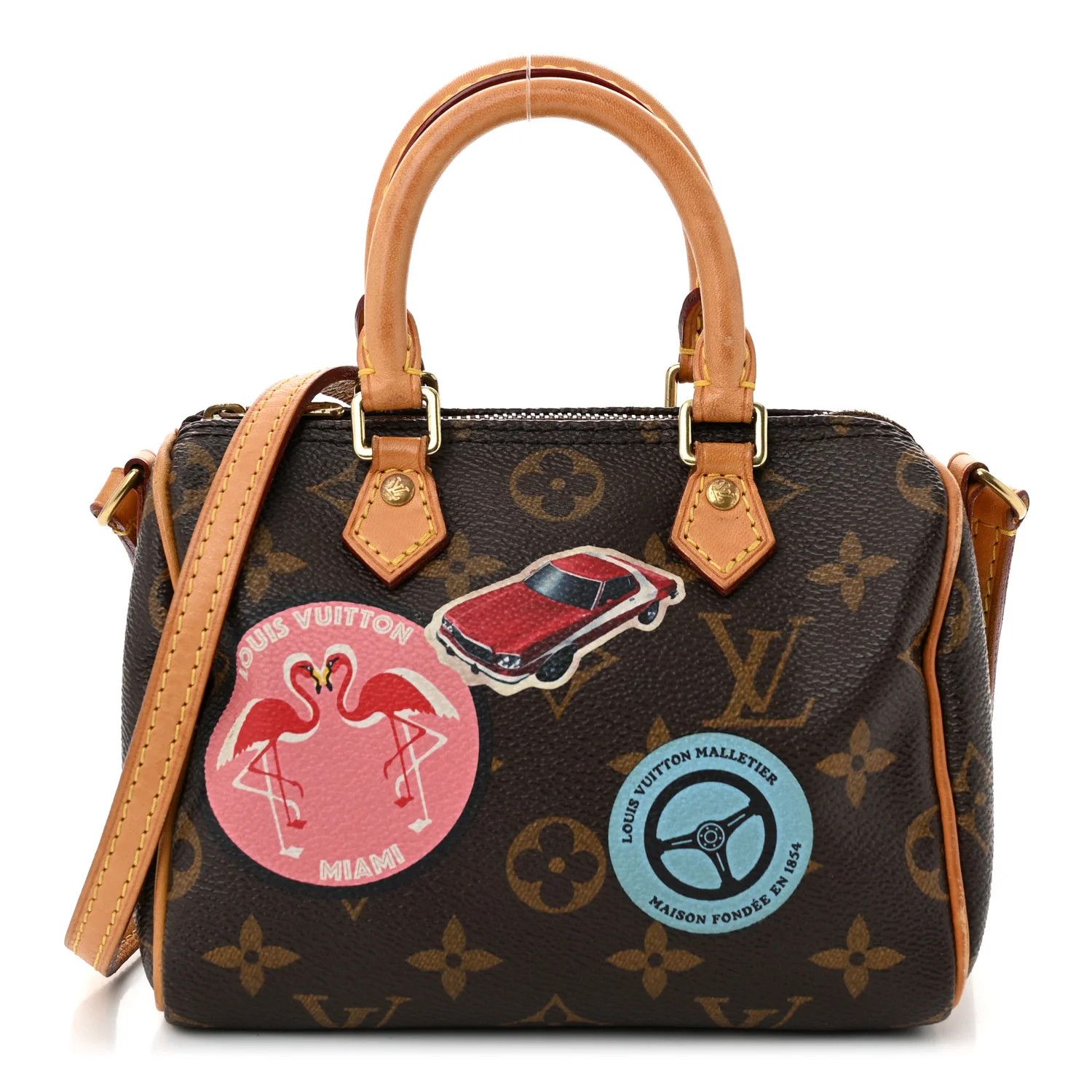 Louis Vuitton Monogram World Tour Nano Speedy 1686470 | FASHIONPHILE (US)
