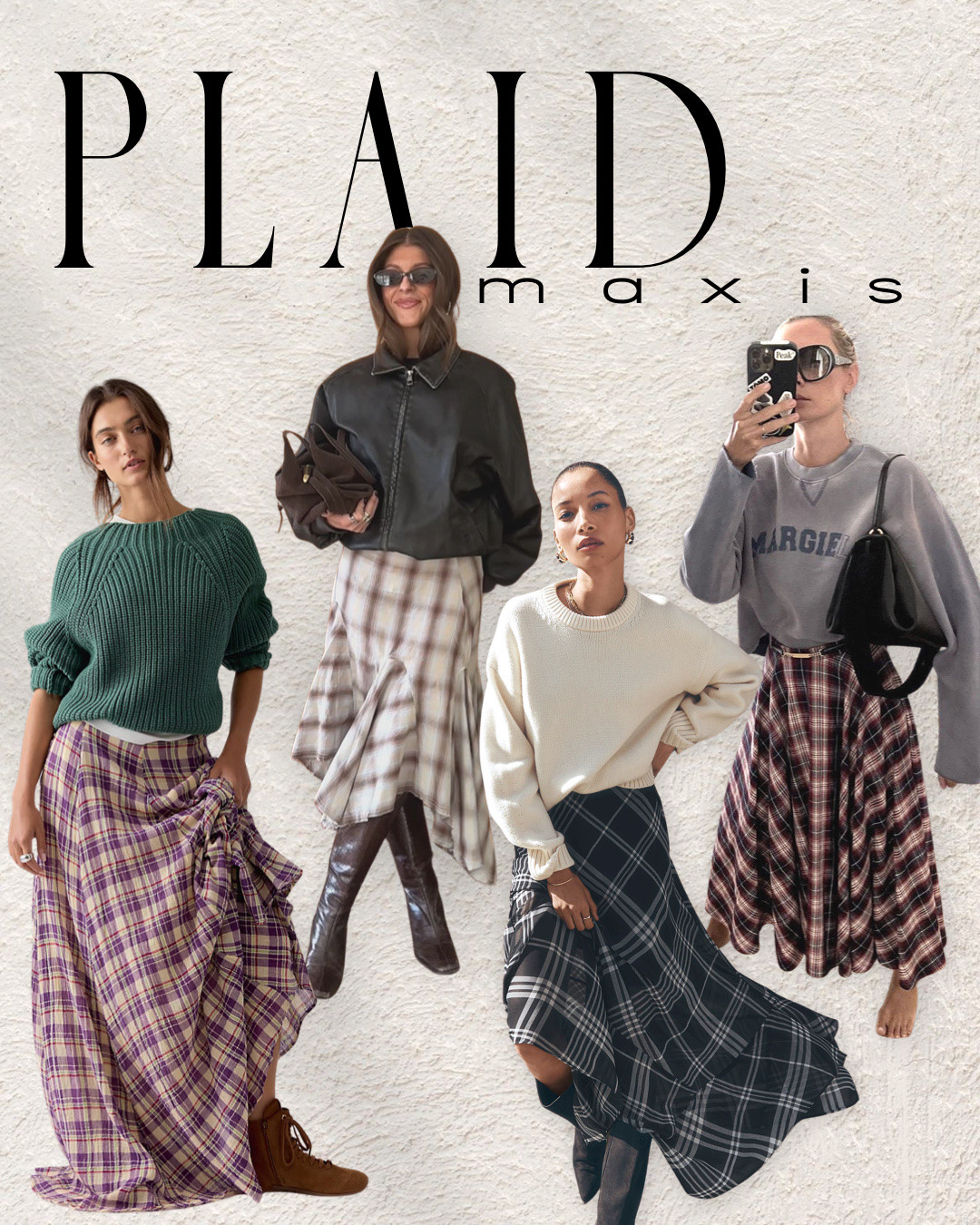 Plaid maxi skirts are officially having their moment for Fall 2026 🍂 and I’m very into it. From oversized knits and leather jackets to fitted tees, ballet flats and tall boots, there are so many ways to make a long plaid skirt feel modern instead of overly preppy. Sharing some of my favorite plaid maxi skirt outfits + easy ways to wear one of the biggest fall fashion trends of 2026.

Shop my favorite plaid maxi skirts, fall layers, sweaters, jackets, boots + accessories linked here 🤎

#LTKootd #LTKSeasonal #LTKOver40