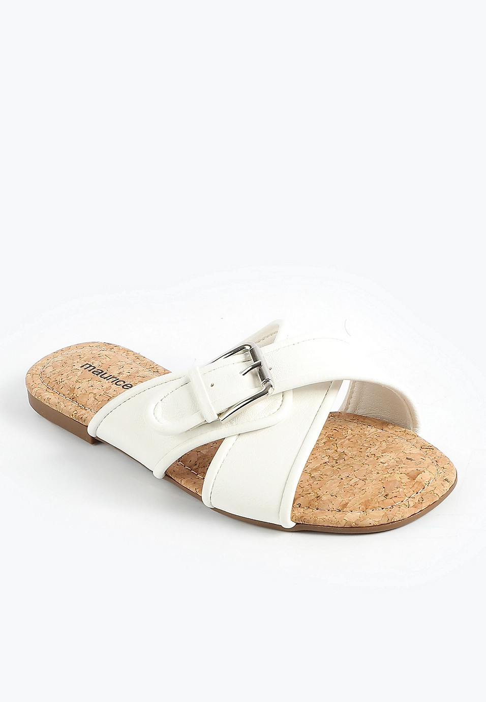 SuperCush Faux Leather Crisscross Sandal | Maurices