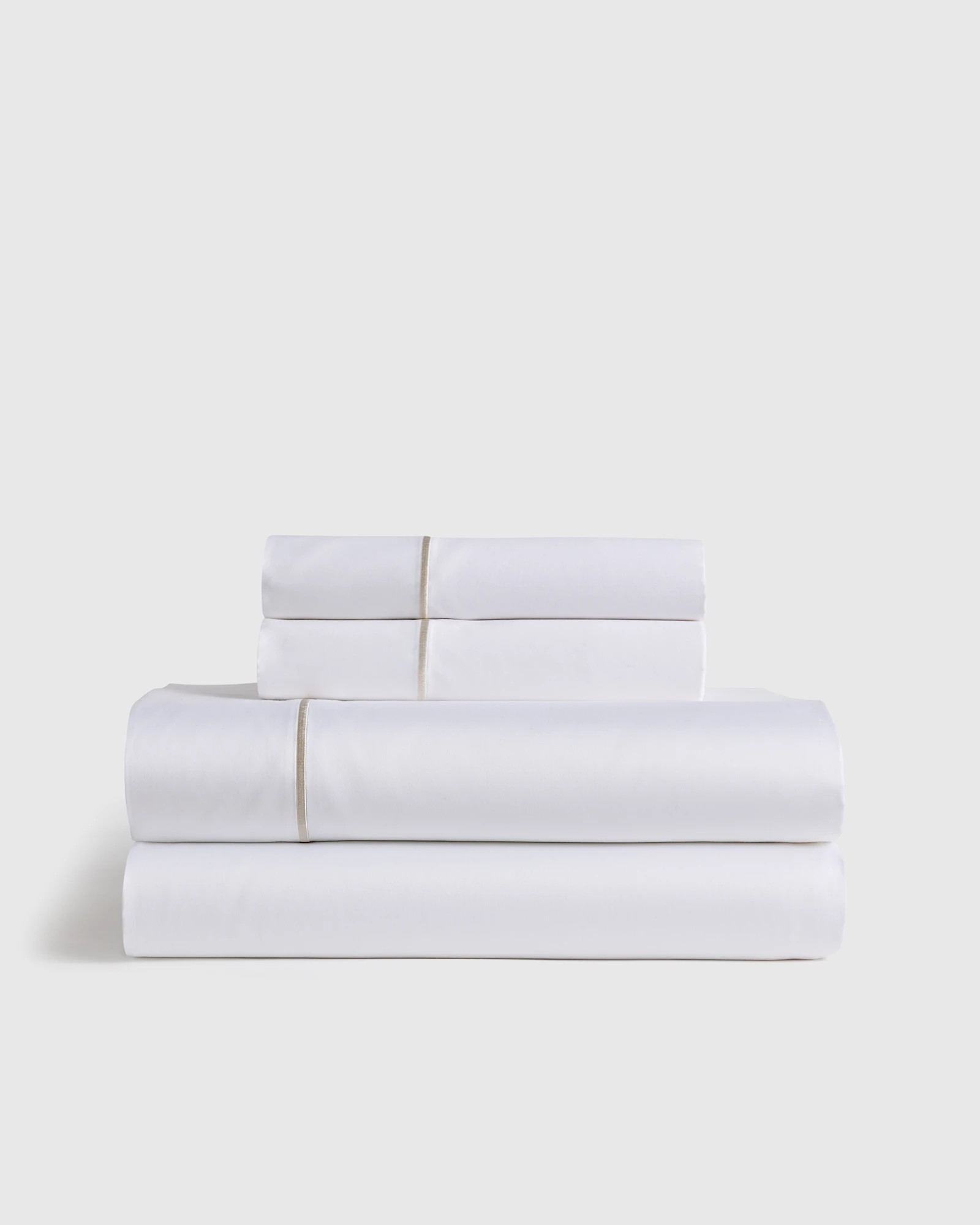 Signature Giza Cotton Sateen Embroidered Sheet Set | Quince