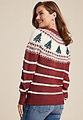 Stripe Holiday Fair Isle Sweater | Maurices