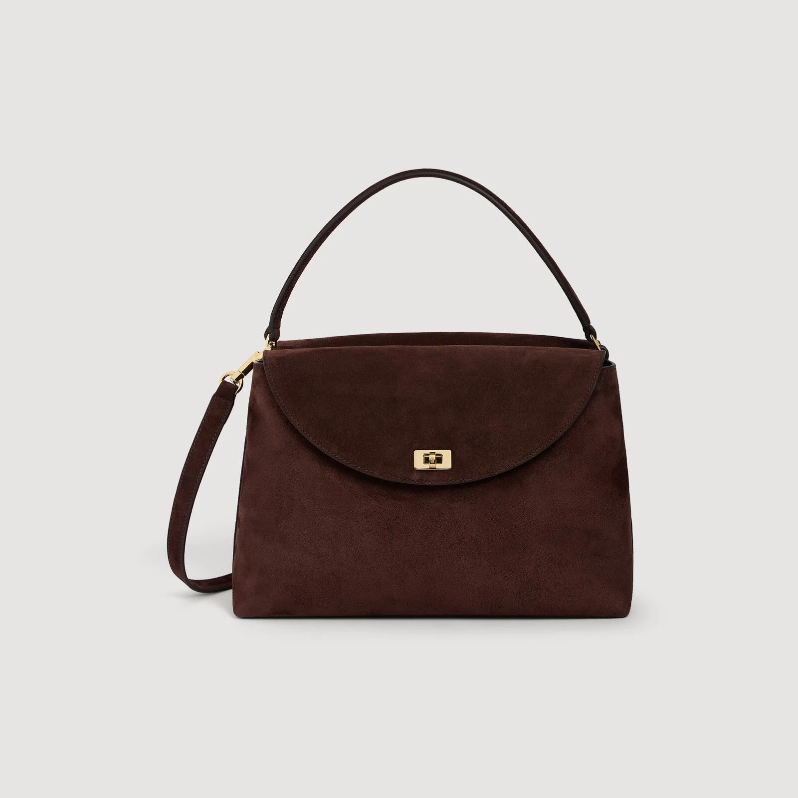 LE GRAND BAZAAR suede bag | Sandro US | Sandro-Paris US