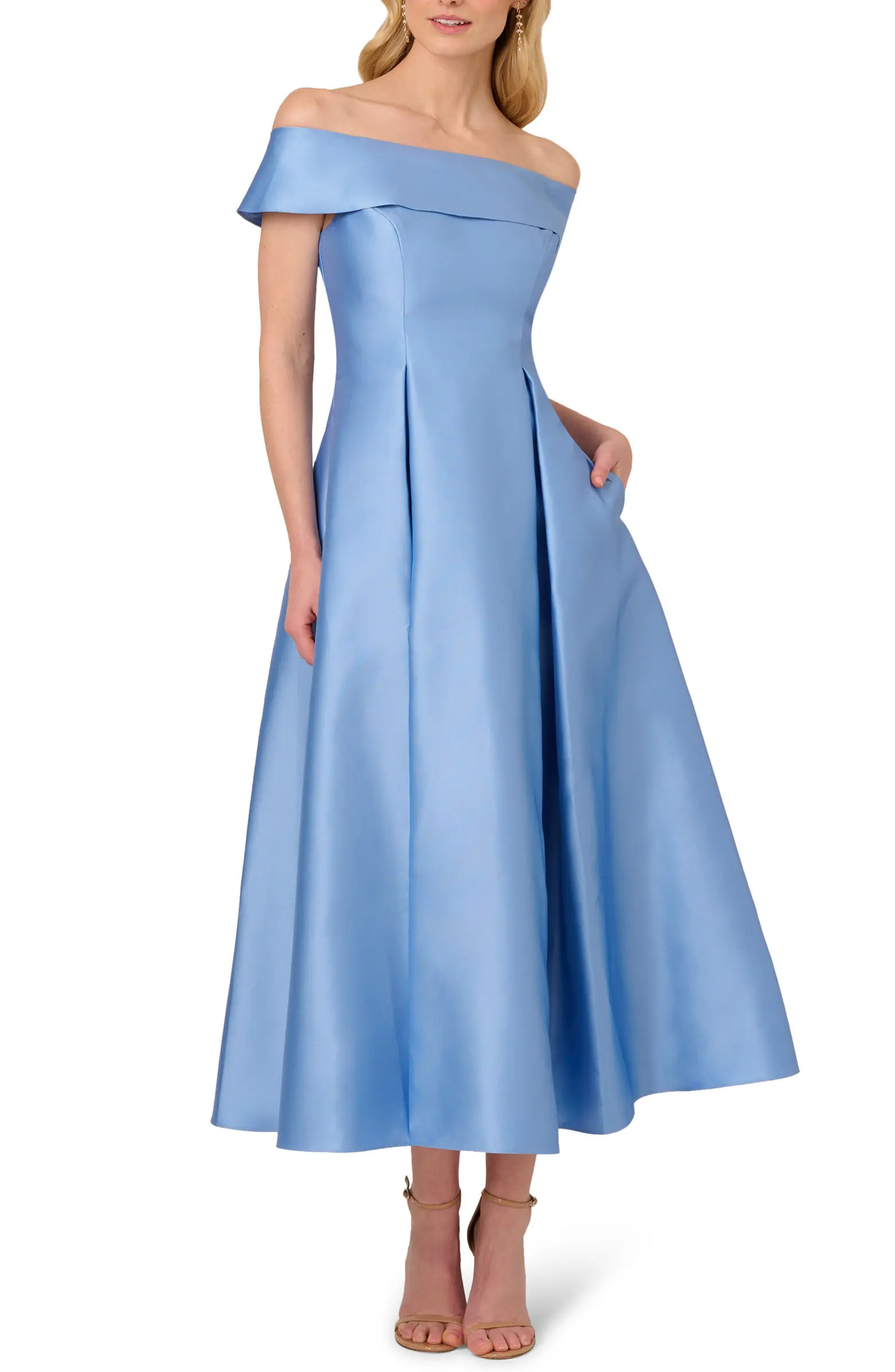 Off the Shoulder Mikado Gown | Nordstrom