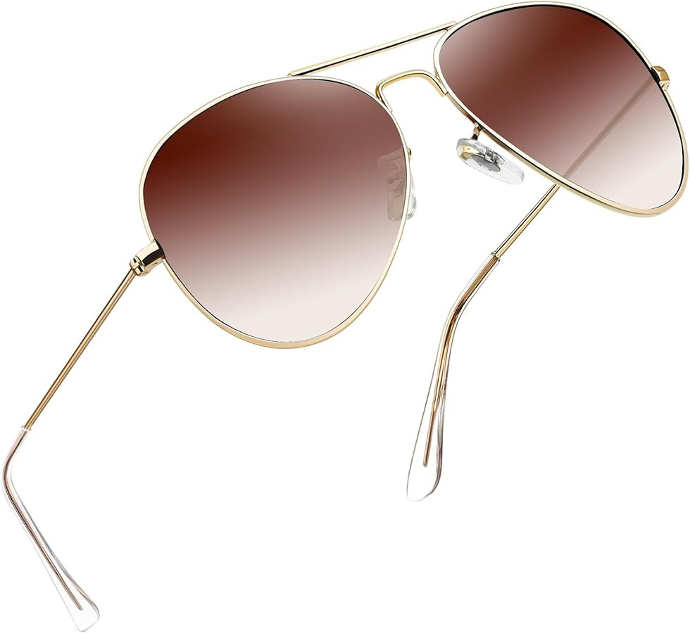Joopin Polarized Metal Aviation Sunglasses Men, Classic Military Sun Glasses Women, Rectangle Sha... | Amazon (US)