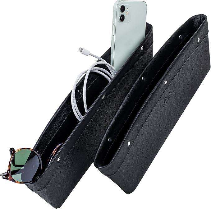 Lusso Gear 2 in 1 Car Seat Gap Organizer, Universal Fit, Adjustable Storage Pockets, 2 Set Front ... | Amazon (US)