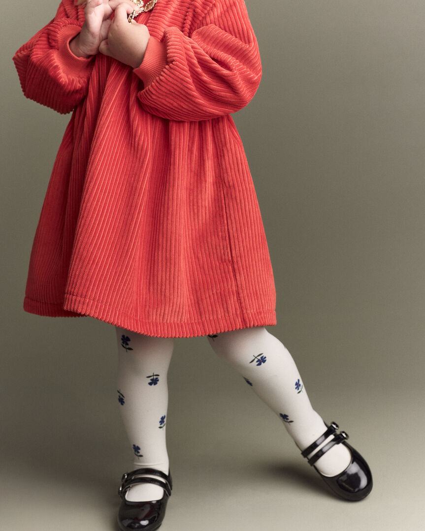 Toddler Girl Floral Nylon Tights - Cream/Blue | Carter's Inc