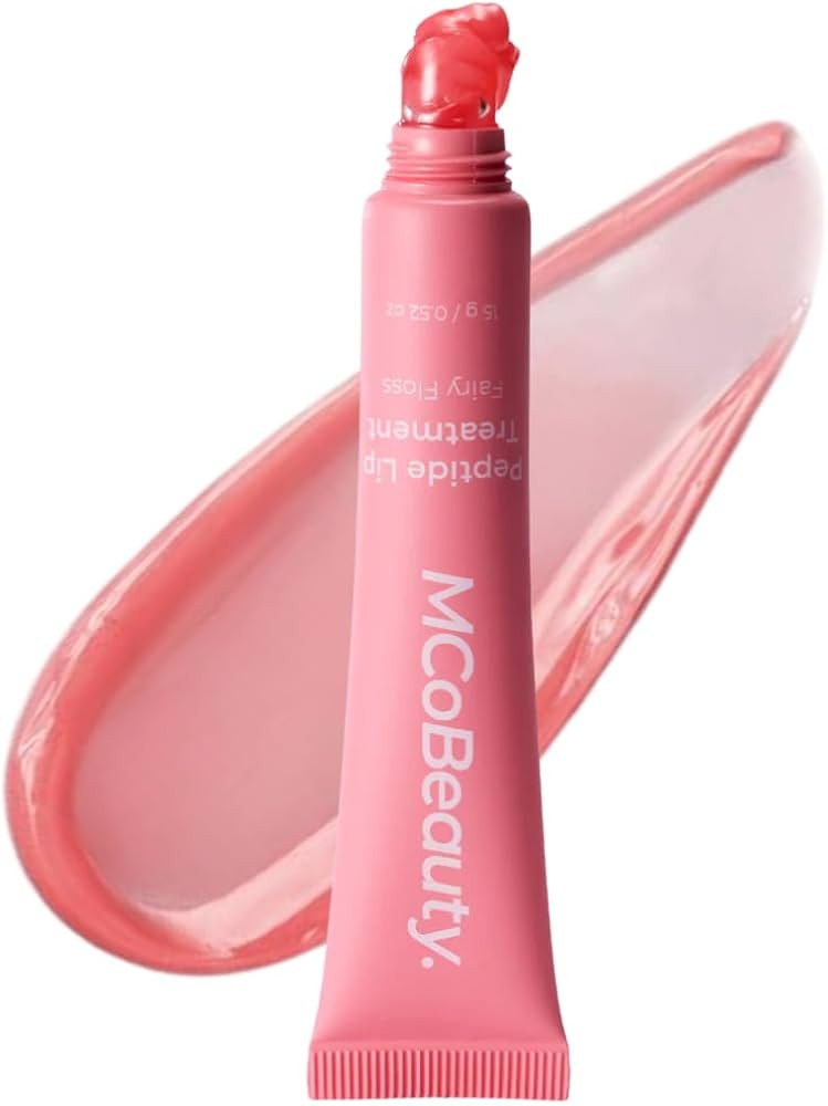 Amazon.com: MCoBeauty - Peptide Lip Treatment - Fairy Floss - Sheer Pink Shade - High Gloss Pepti... | Amazon (US)