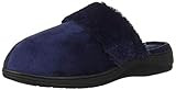Dearfoams Women's DF Velour Scuff Slipper, Peacoat, S Medium US | Amazon (US)
