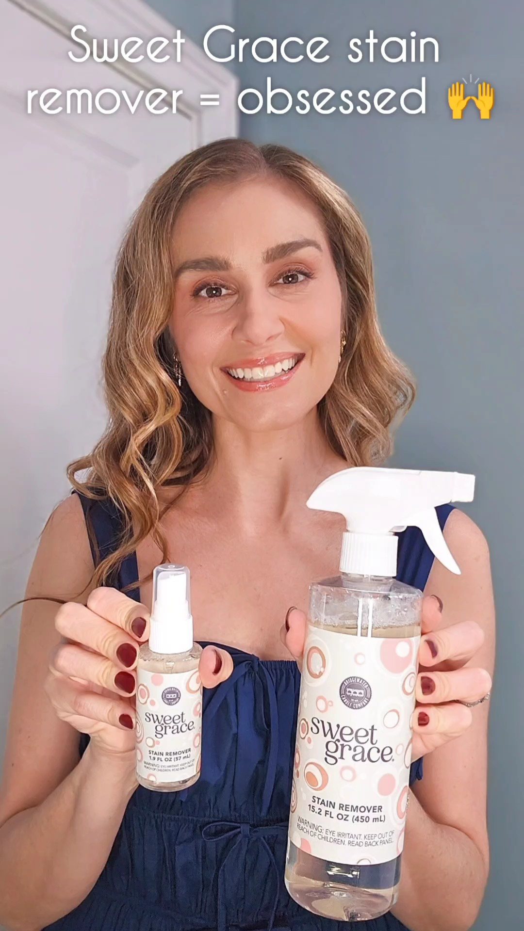 The cutest stain remover I’ve ever seen… and it actually works 😍✨@bridgewatercandles NEW Sweet Grace Stain Remover got makeup out of my white shirt so easily 🤍 Smells so clean, works on everyday stains (even carpet + upholstery), and comes in full-size + travel-size 🙌#sweetgrace #stainremover #laundryday #ad 

#LTKSaleAlert #LTKHome